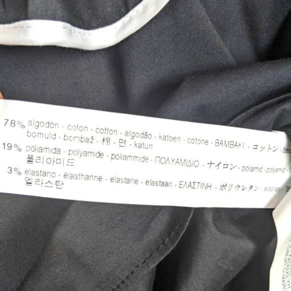 Zara Women's Off The Shoulder Poplin Ruffle Angel Sleeve Top S Black/White - Picture 3 of 6